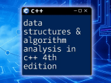 Data Structures Algorithm Analysis In C 4th Edition Guide