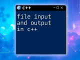 File Input And Output In C A Quick Guide