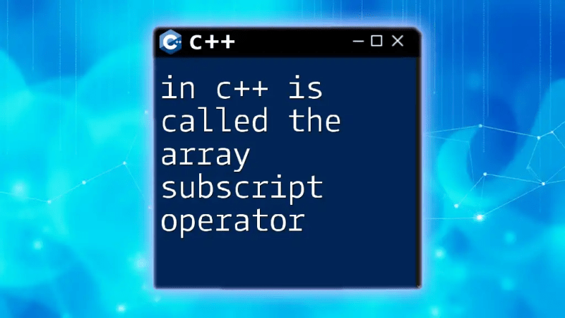 Understanding Array Subscript Operator In C Codespeedy - Gradient Photos - Perfect Desktop Collection
