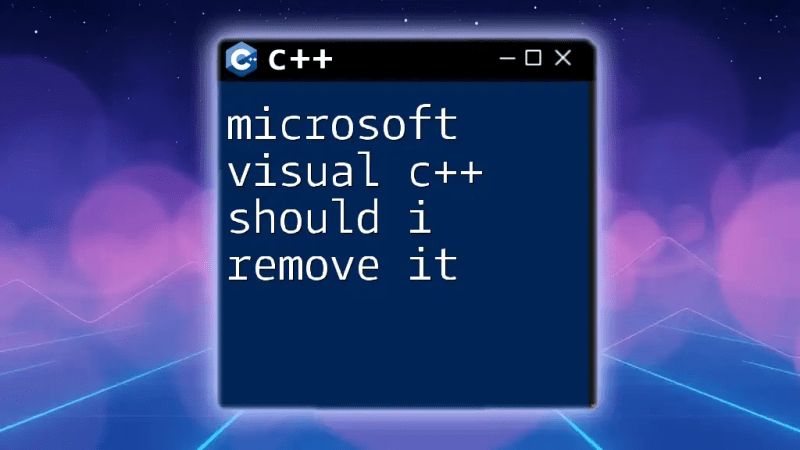 Microsoft Visual C Should I Remove It - Best City Wallpapers in Full HD