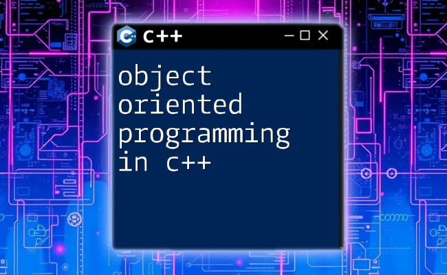 Mastering Object Oriented Programming In C++: A Quick Guide
