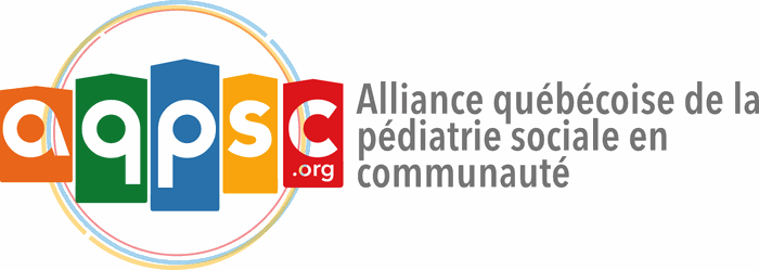 Logoul Alliance québécoise de la pédiatrie sociale en communauté (AQPSC) — vizitați site-ul