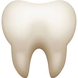 Illustration of a healthy tooth for dental care and oral hygiene