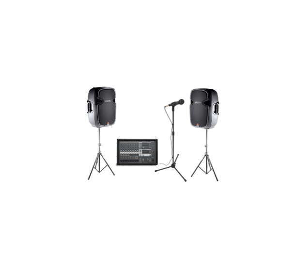 2 Speaker Sound System - CQ Party Hire