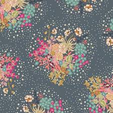 gray floral jersey