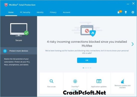 McAfee Total Protection Serial Key