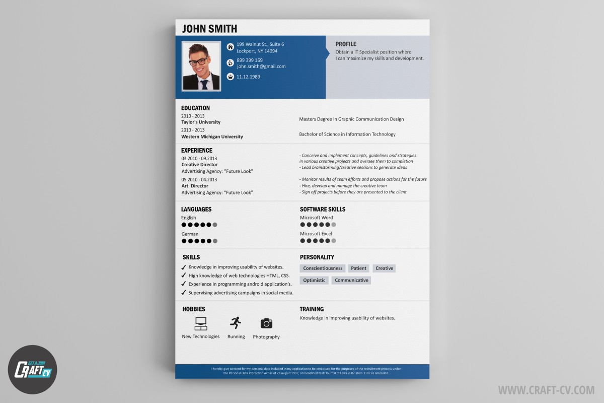 Cv Maker Professional Cv Examples Online Cv Builder Craftcv