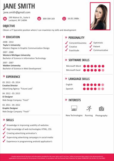 From the 2017 john w. Creador de CV | Programa para CV | Plantillas de CV | CraftCv