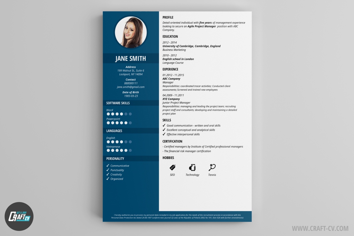 Je curriculum vitae compleet met deze voorbeeld cv's (.doc ,.docx en.pdf) Voorbeeld CV | Kleurrijke CV Sjablonen | CraftCV