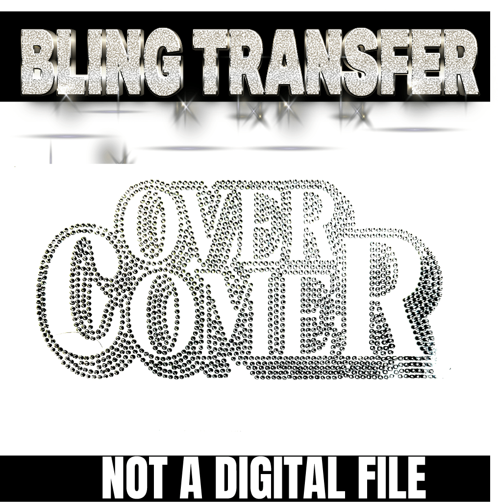 "OVERCOMER" SINGLE COLOR BLING TRANSFER | FAITH-BASED