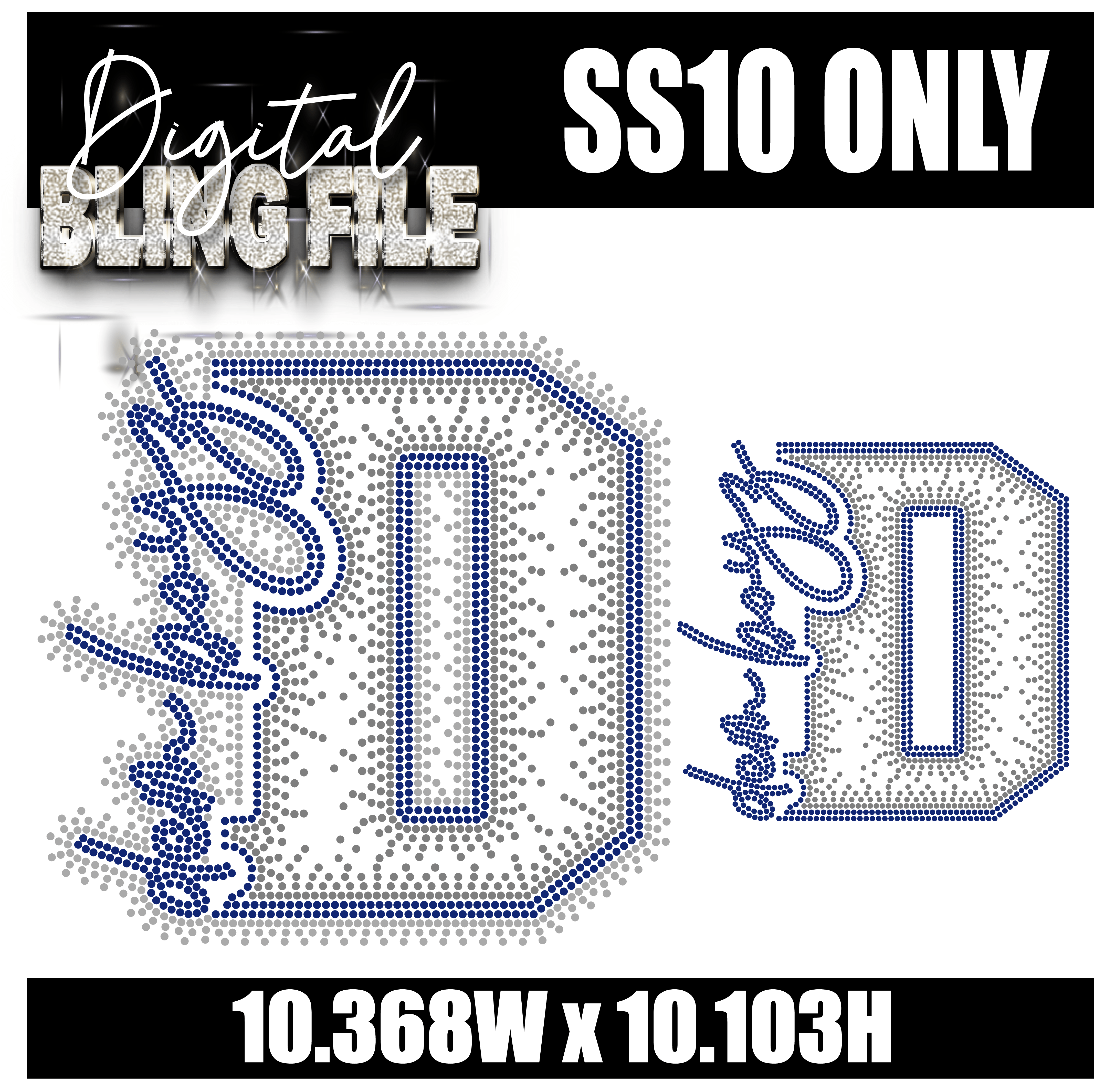Dem Boyz  Digital Rhinestone Template | ss10 ONLY