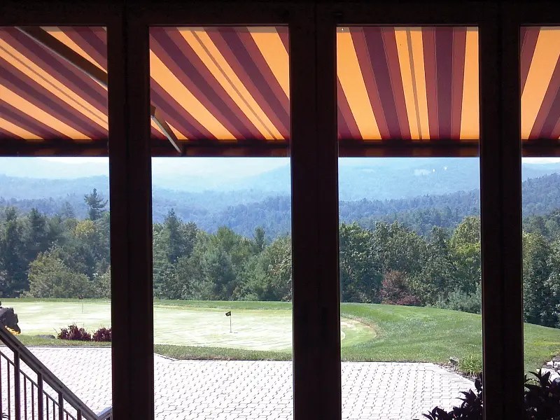 Awning Overlooking Golf Course
