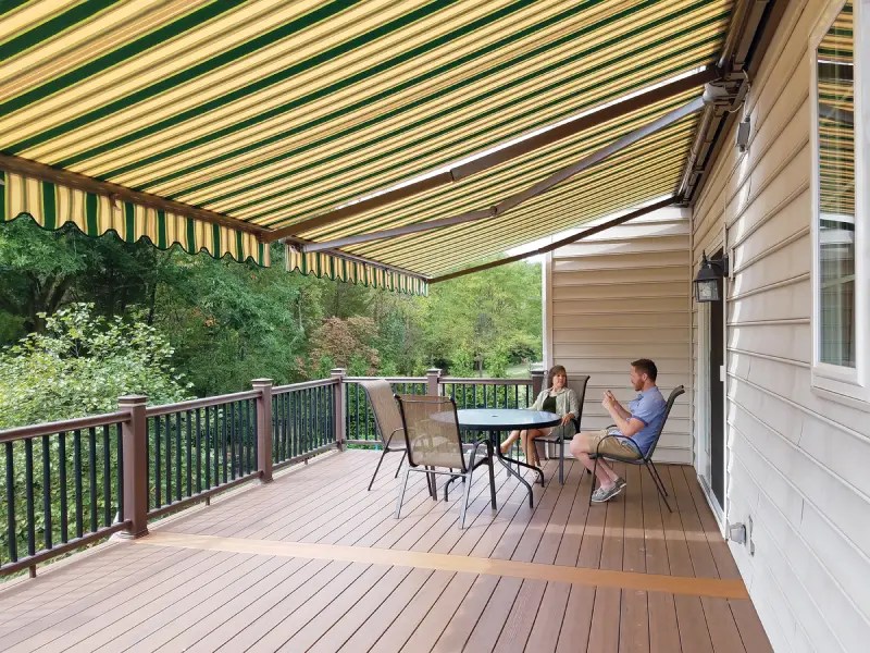 Retractable Awnings over deck