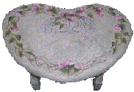 Rosebud Heart Stool