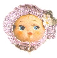 Doll Face String Holder