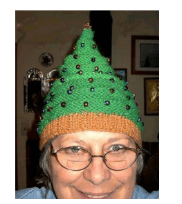 Knitted Christmas Tree Beanie 