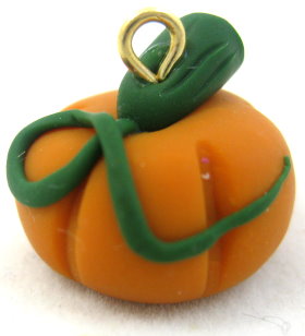 Polymer Clay – Pumpkin Bead