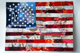 Patriotic 4th of July American Flag Collage