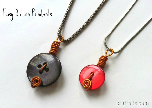Make Simple Button Pendants — CraftBits.com