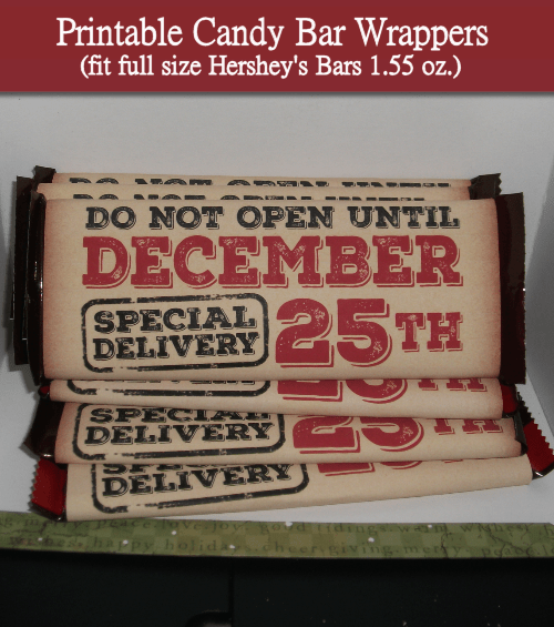 Vintage Candy Bar Wrapper Printables
