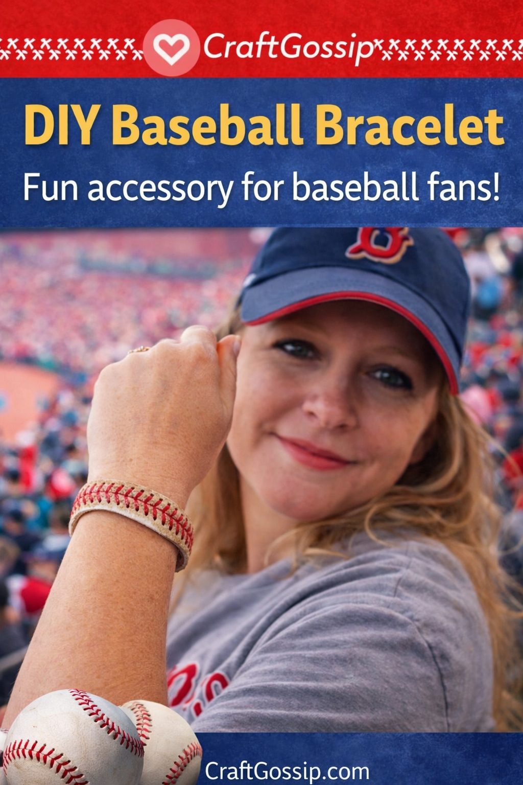 Handmade Baseball Bracelet