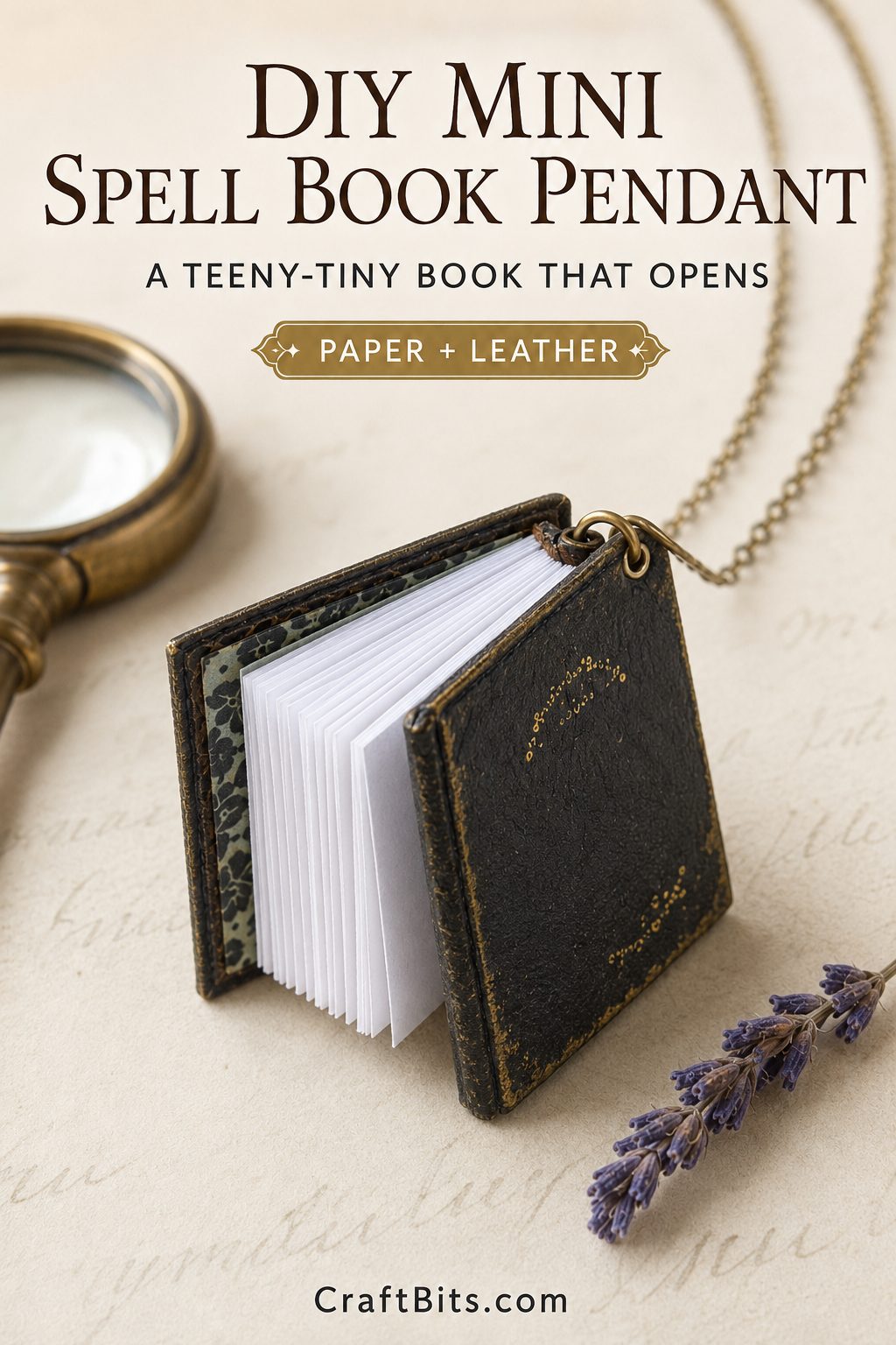 Mini Spell Book Pendant