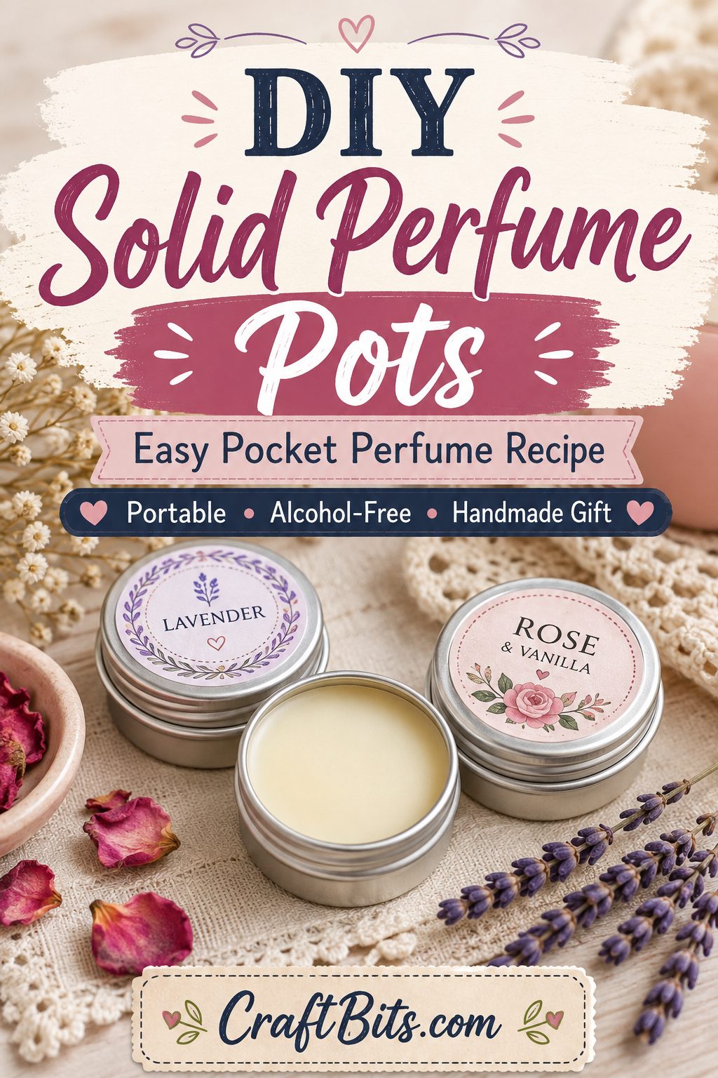DIY Solid Perfume Recipe With Beeswax and Shea Butter