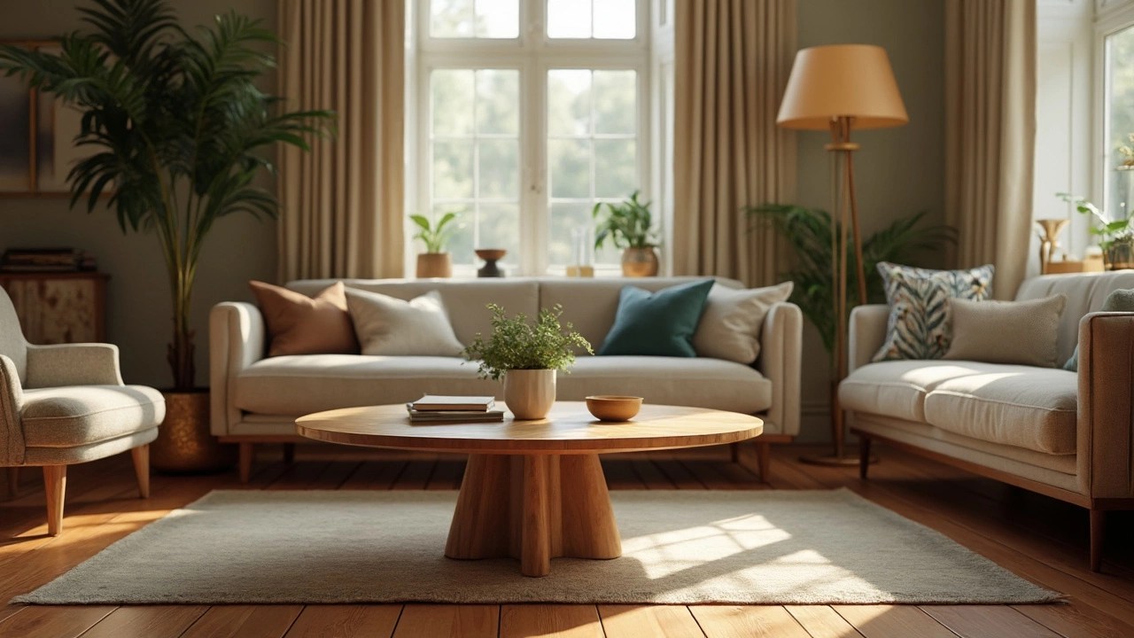 The rule of thumb for coffee table size