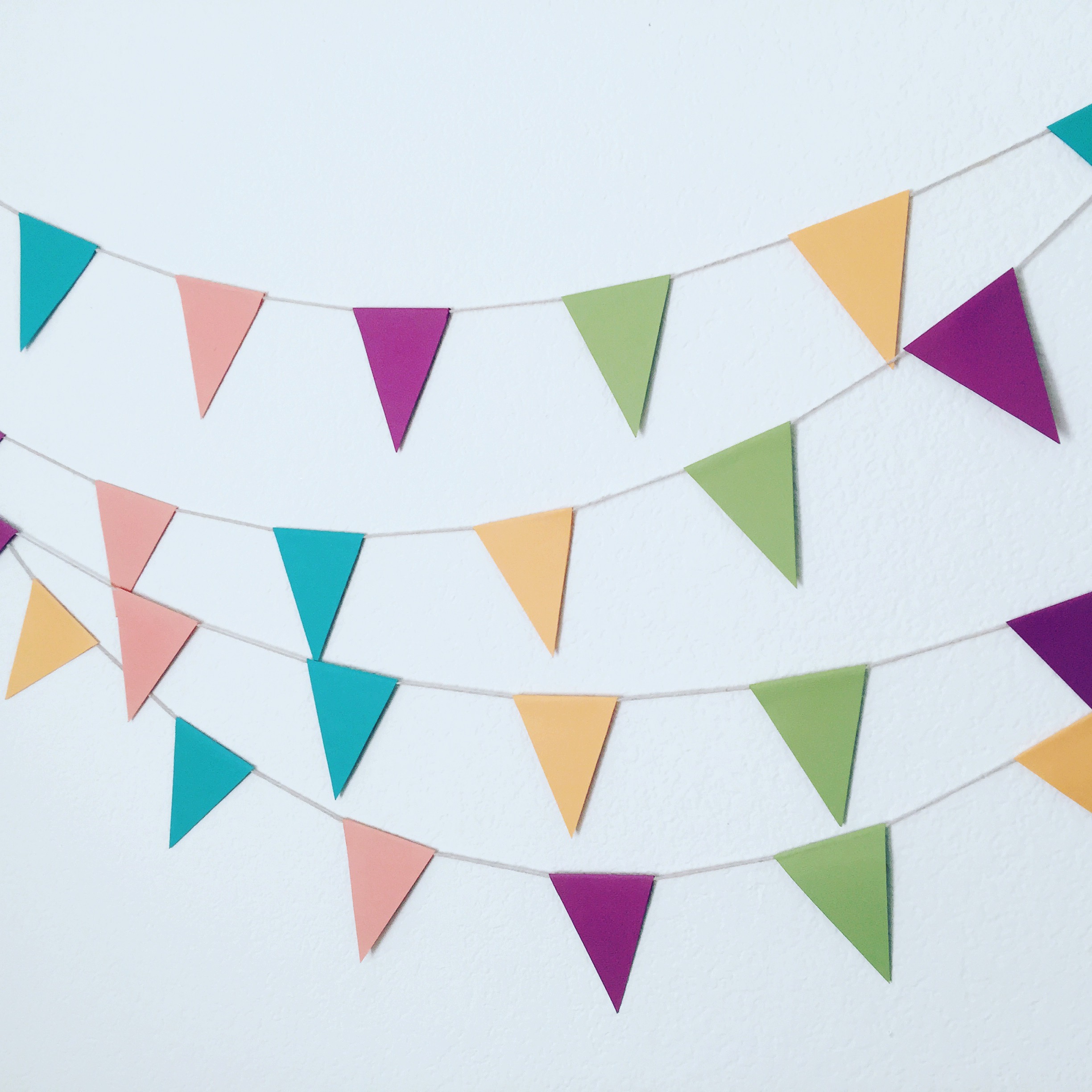 colorful bunting.