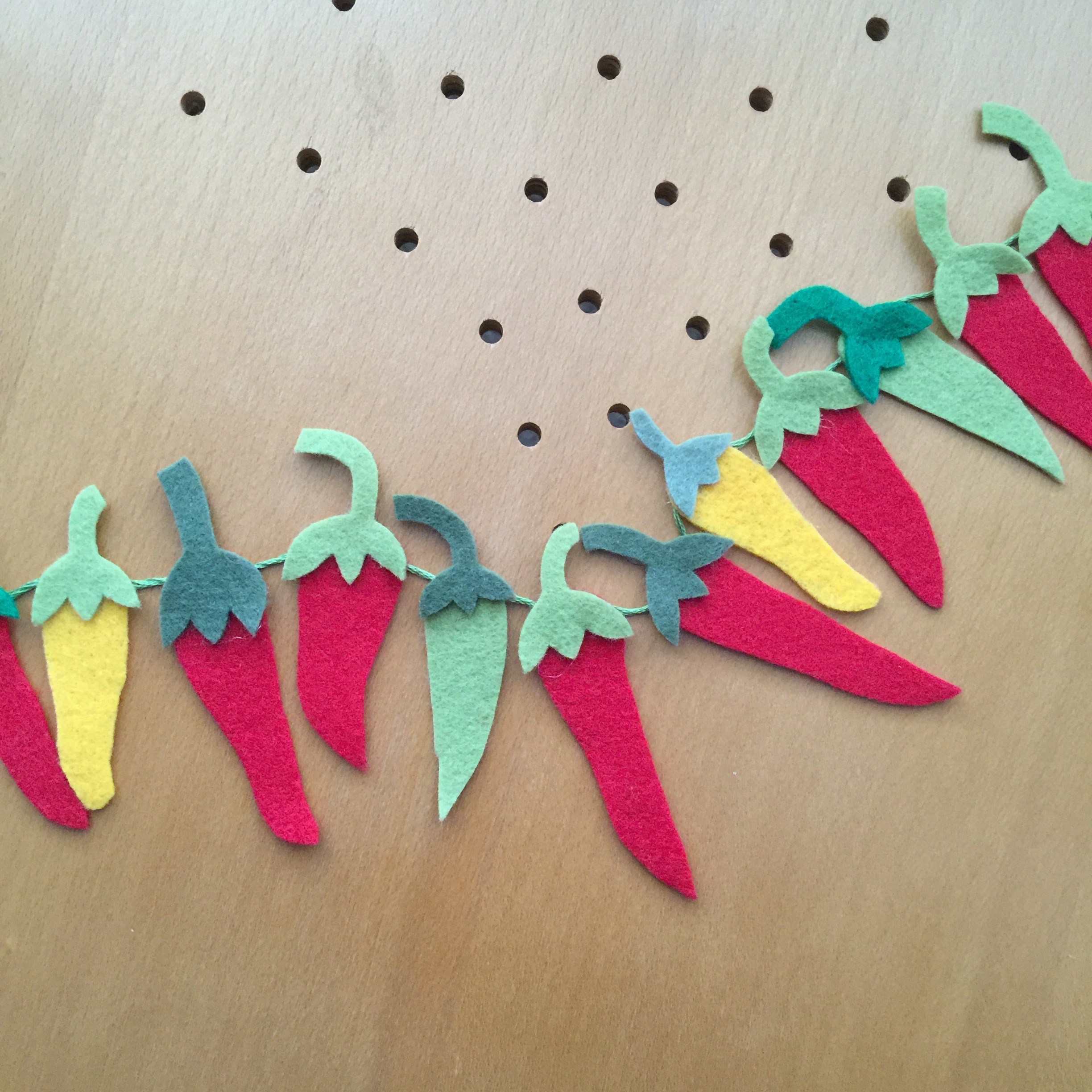felt peppers.