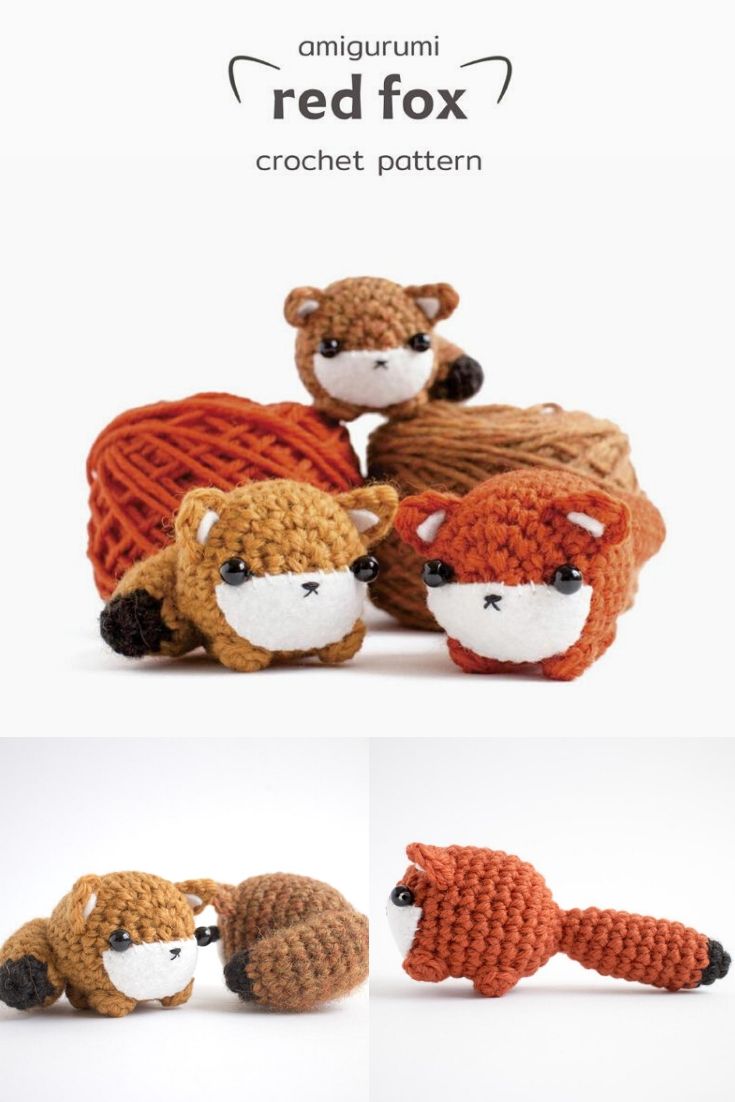 Fun and easy little red fox crochet pattern. Tiny little amigurumi crochet pattern to use up yarn scraps. Such a fun little pattern! #crochetpattern #amigurumipattern #crochetfox #tinyamigurumi #craftevangelist
