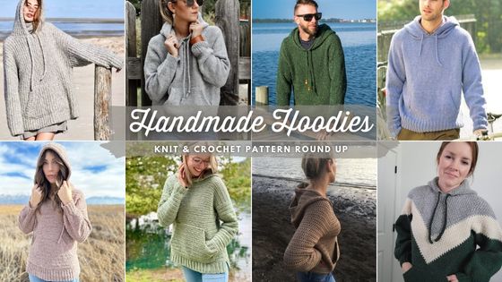 【A- 】NKNIT pattern pullover sweat A Cozy Crop of Comfy Knit & Crocheted Hoodies - Craft Evangelist