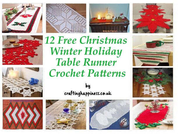 In this roundup, you will find a selection of free Christmas table runners for your holiday party curated by Crafting Happiness.
