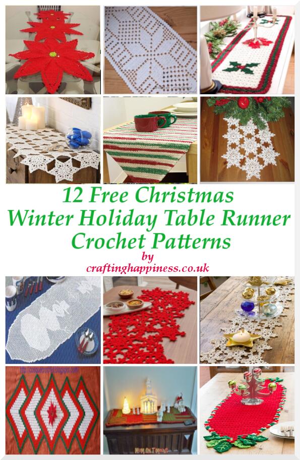 In this roundup, you will find a selection of free Christmas table runners for your holiday party curated by Crafting Happiness.