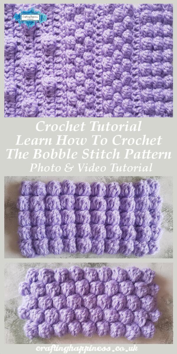 PINTERESTCrochetTutorialLearnHowToCrochetTheBobbleStitchPattern