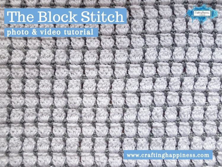 The Block Stitch by Crafting Happiness FACEBOOK POSTER