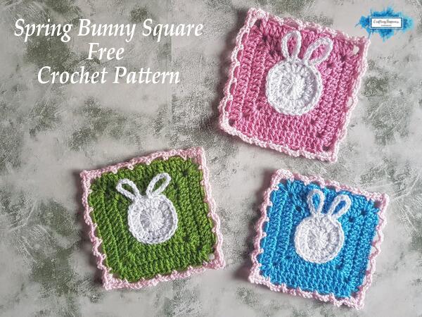 Spring Bunny Square Free Crochet Pattern
