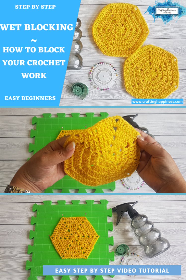 How To Block Crochet Step By Step Tutorial
