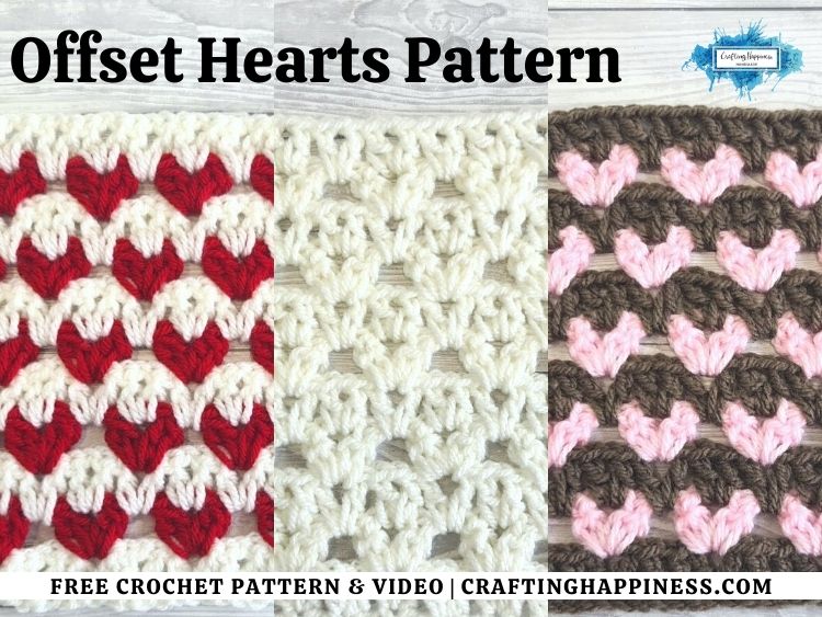 Crochet Heart Flat Personalized Tags - Set of 20