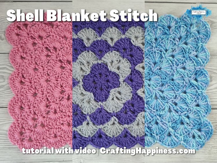 FB BLOG POSTER - Shell Blanket Stitch by Crafting Happiness