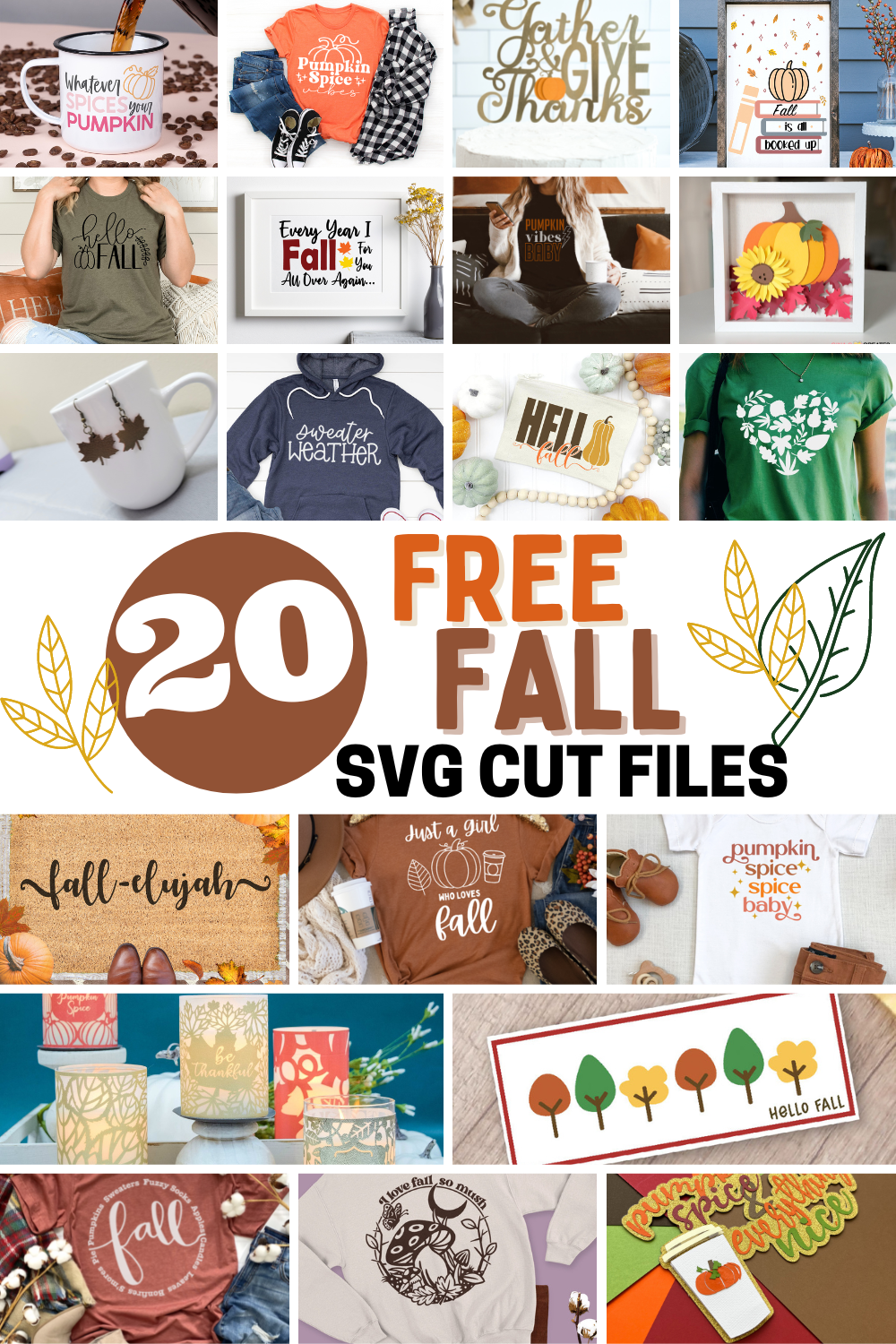 Free Fall Cut File - Crafting with Brenna