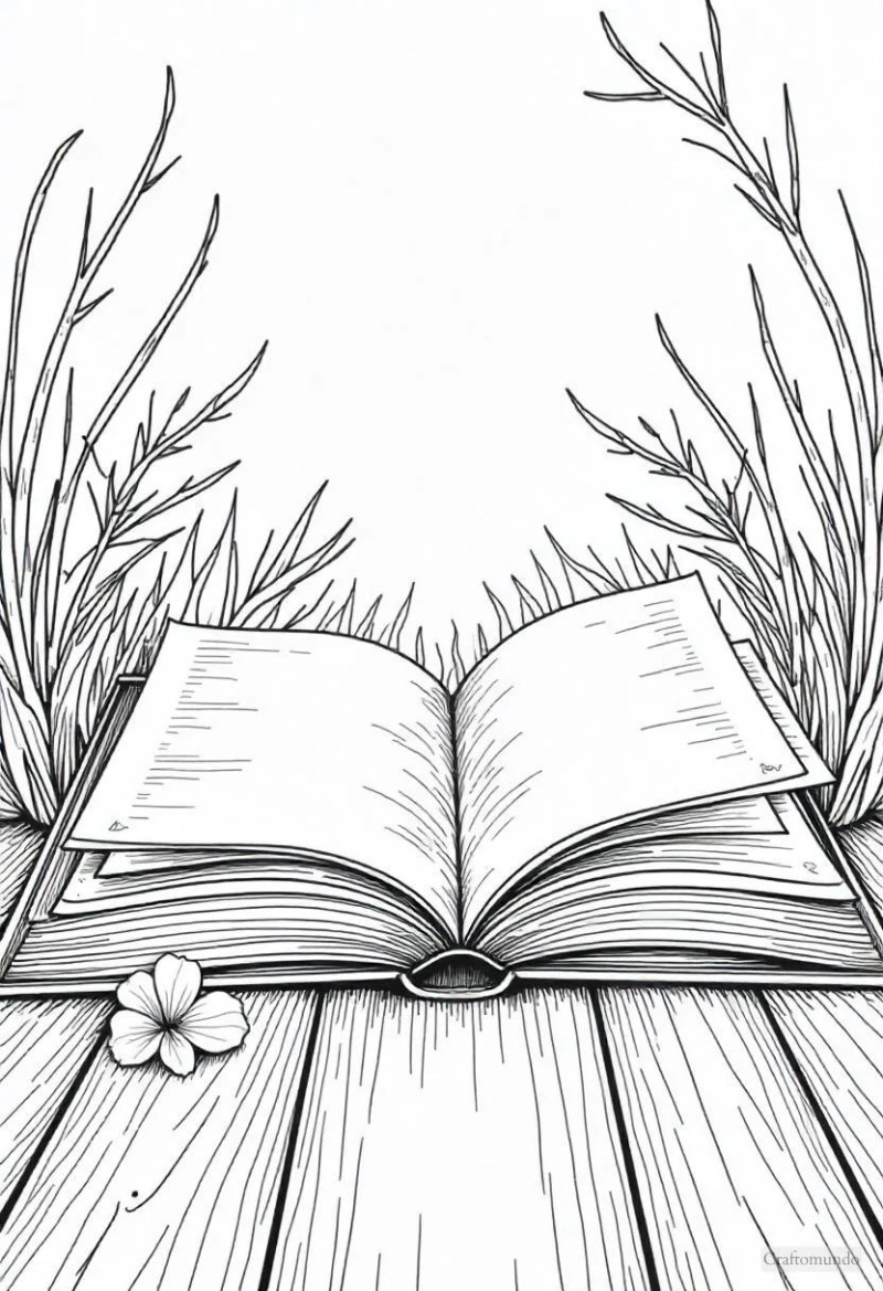 Printable Book Coloring Pages - Modern Colorful Texture - Retina