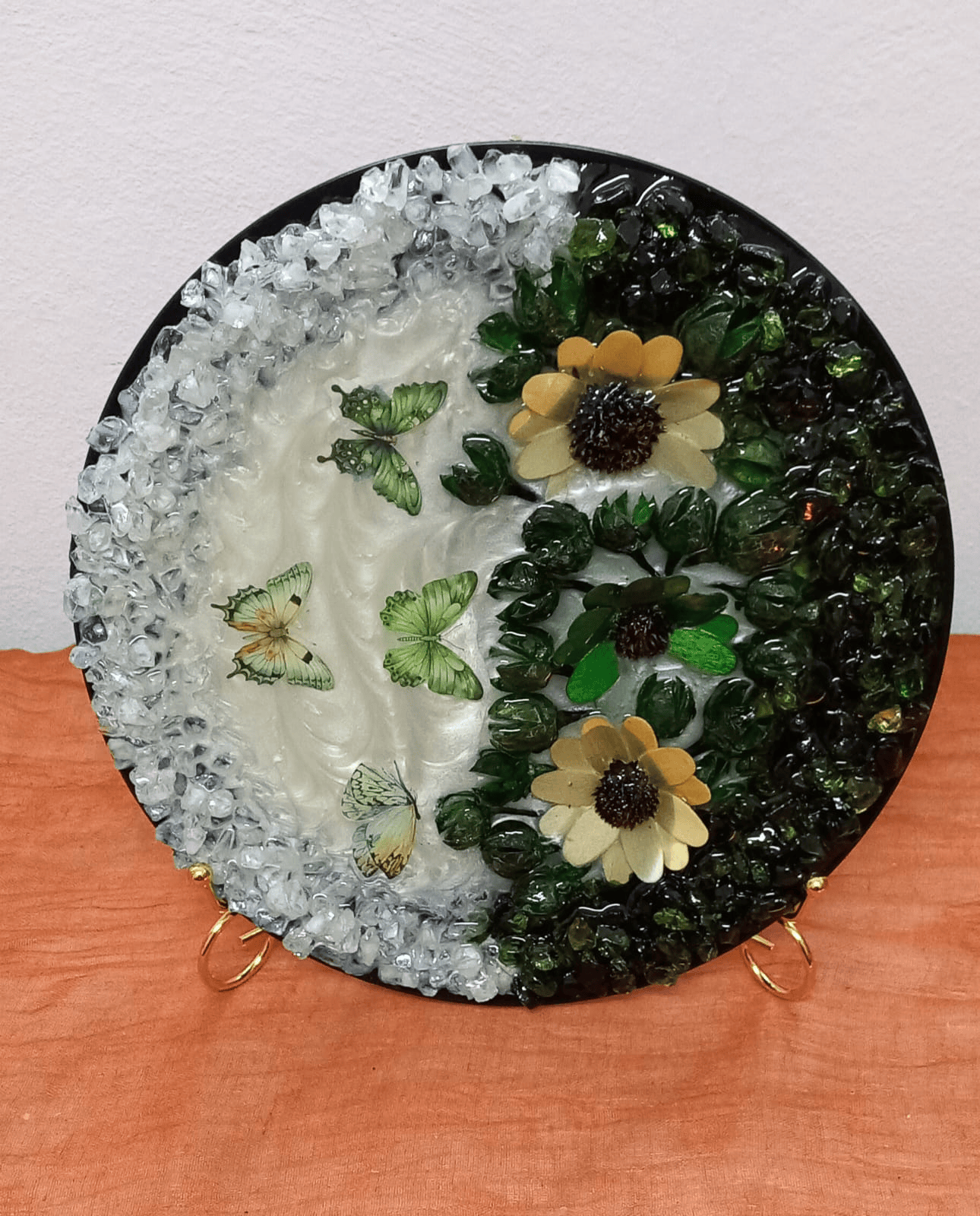 Green Resin Decorative Plate