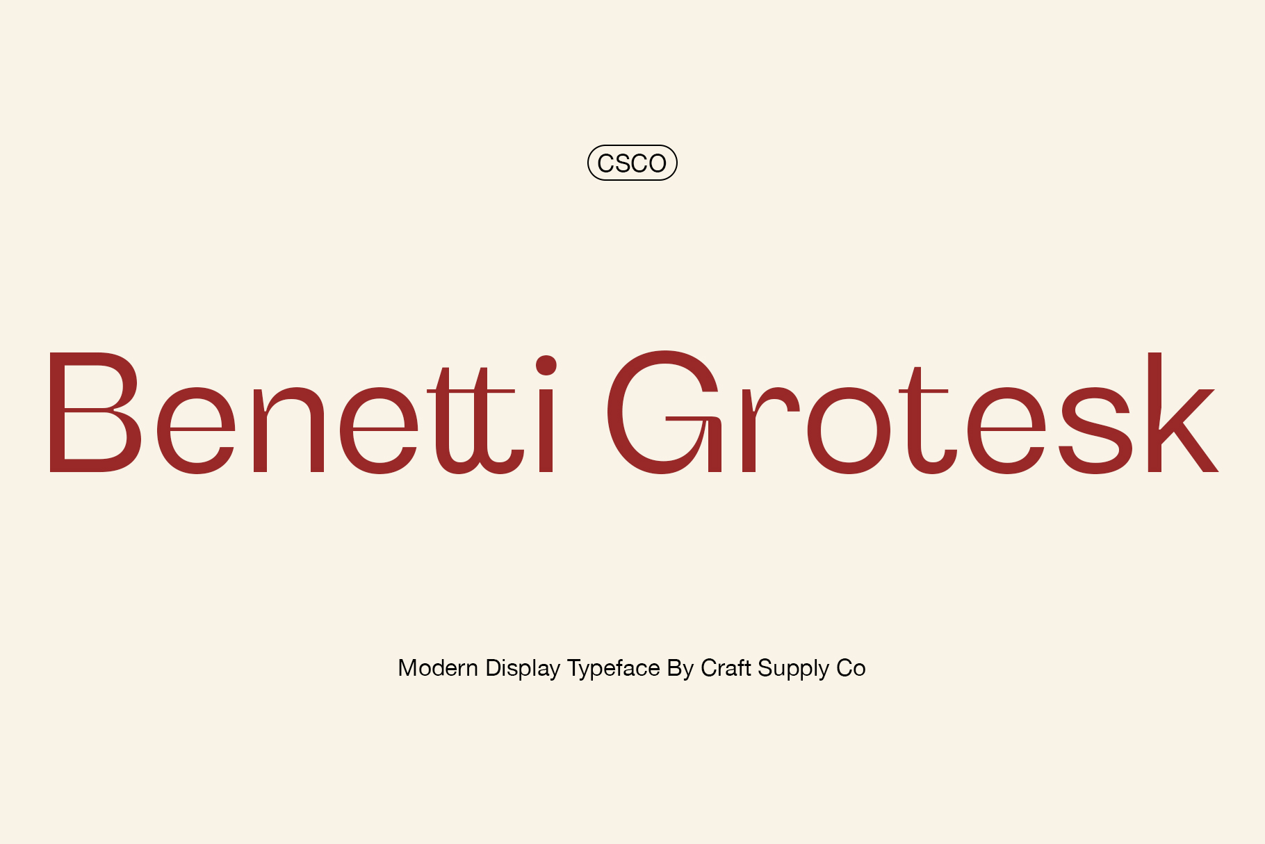 Benetti Grotesk Blur