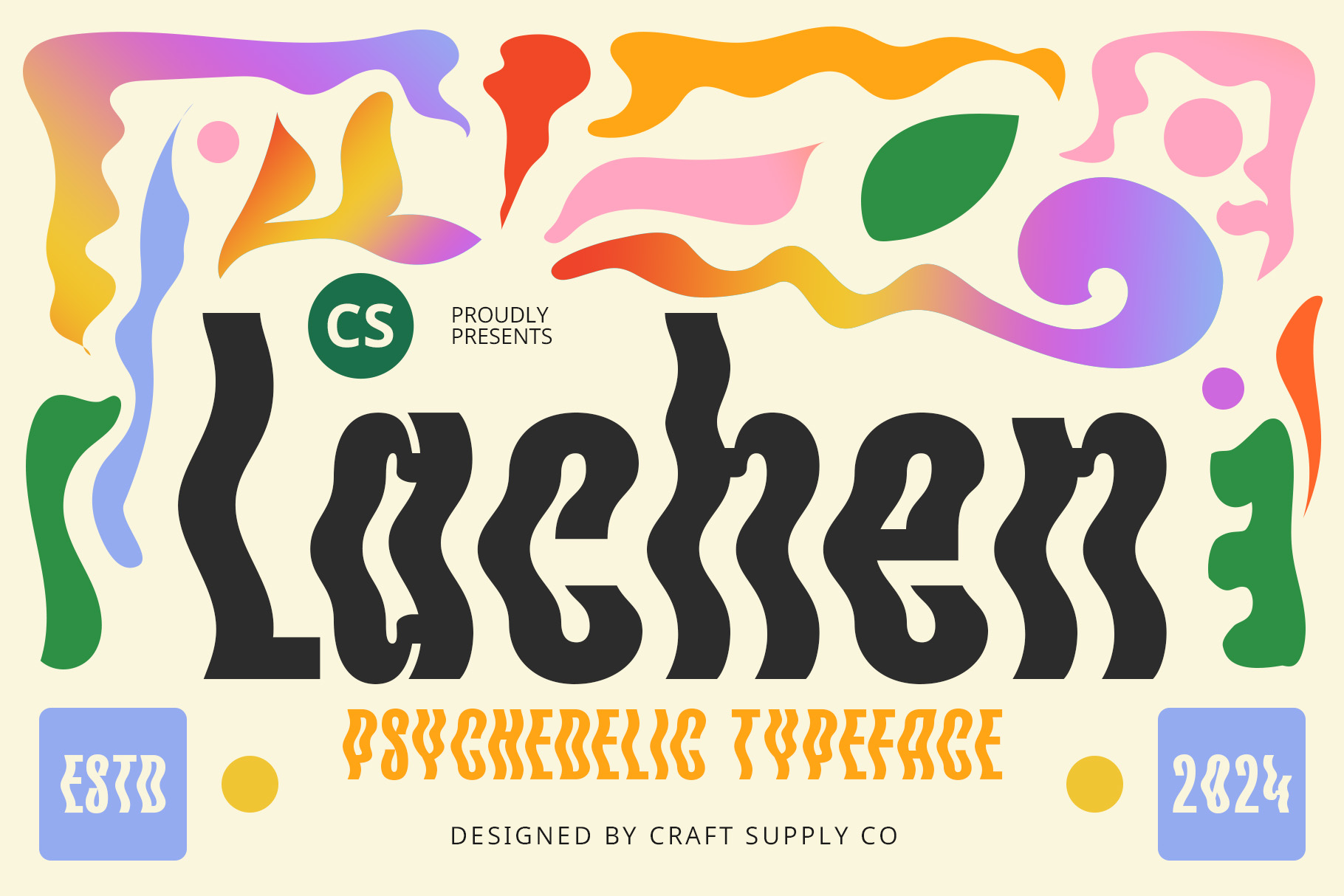 CS Rampage - Psychedelic Font