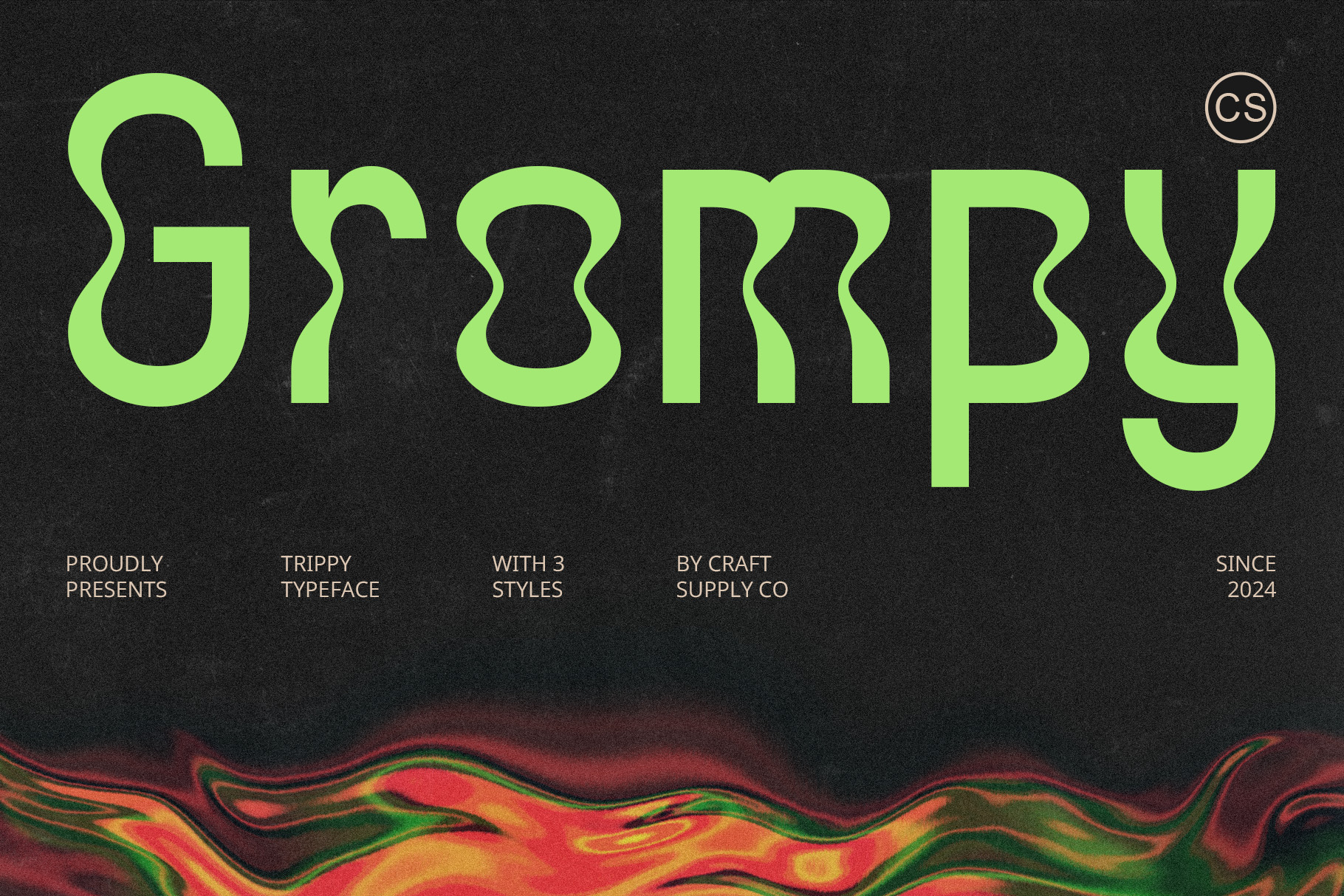 CS Rampage - Psychedelic Font