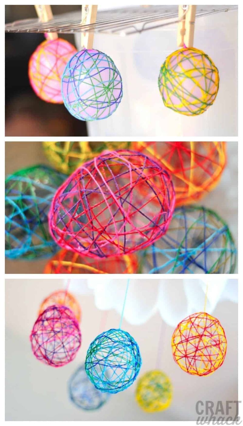 String Easter Eggs Easy Easter Craft Artofit - Premium Gradient Wallpaper Gallery - Mobile