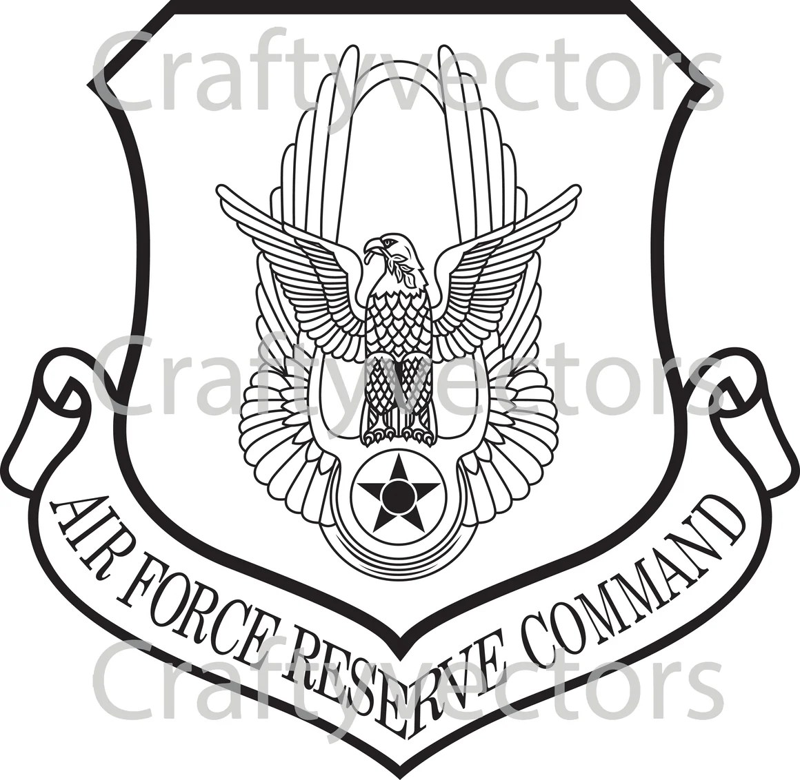 Air Force Reserve Command Vector Crafty Vectors