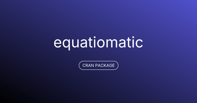 Latex Equations From Model Objects The Equatiomatic Package Ian T Adams - Classic Abstract Image - Full HD