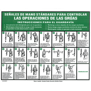 Hand Signal Charts (10 x 14″) (Spanish)